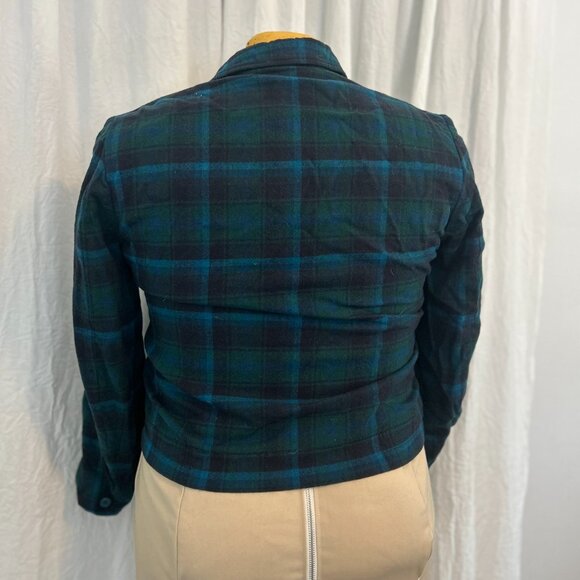 Vintage plaid Pendleton wool short jacket - Picture 2 of 4